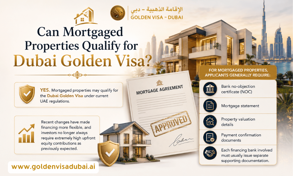 Can Both Joint Property Owners Get a Separate Golden Visa UAE? 2 Can Mortgaged Properties Qualify for Dubai Golden Visa